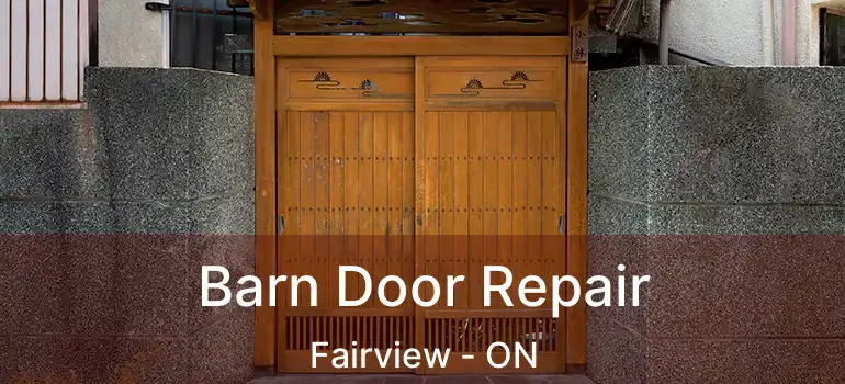 Barn Door Repair Fairview - ON