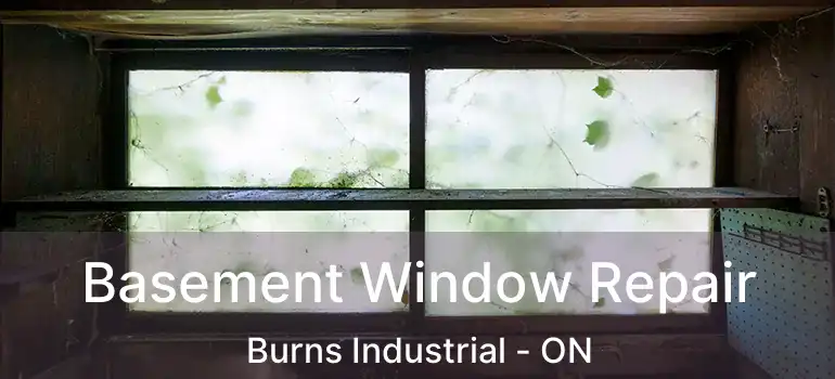 Basement Window Repair Burns Industrial - ON