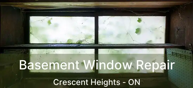 Basement Window Repair Crescent Heights - ON