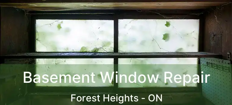 Basement Window Repair Forest Heights - ON