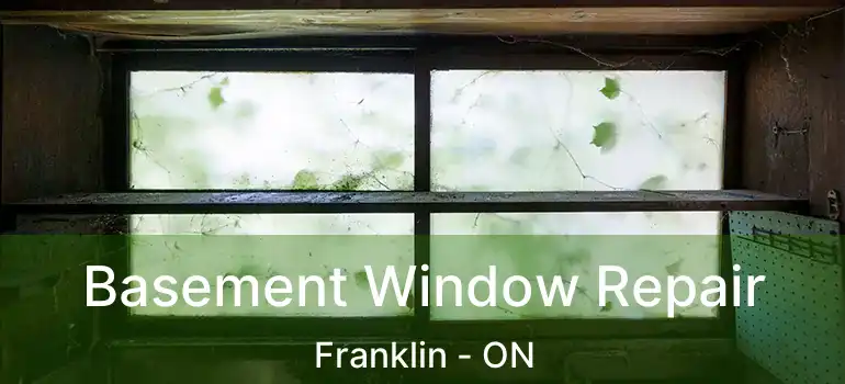 Basement Window Repair Franklin - ON