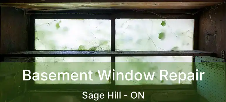 Basement Window Repair Sage Hill - ON