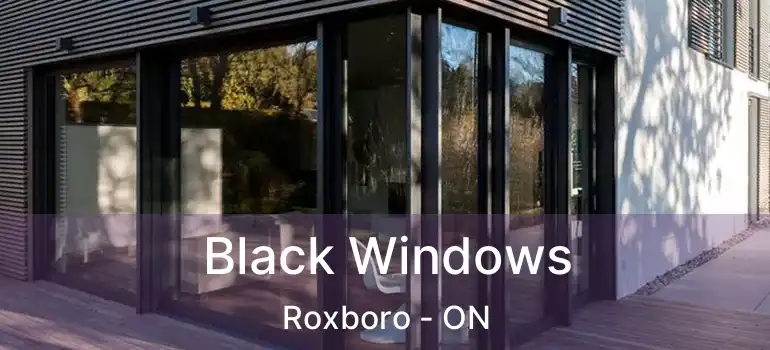 Black Windows Roxboro - ON