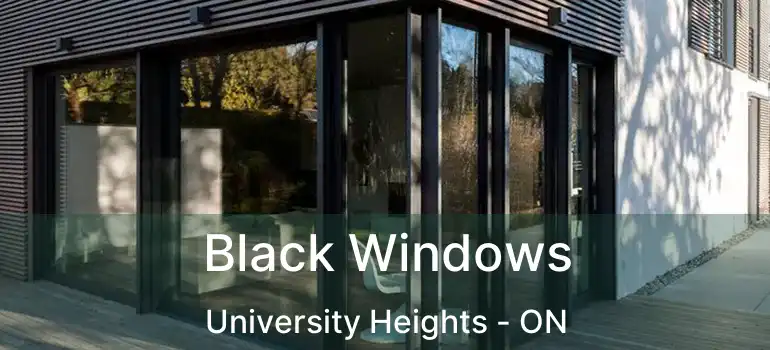 Black Windows University Heights - ON