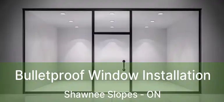 Bulletproof Window Installation Shawnee Slopes - ON