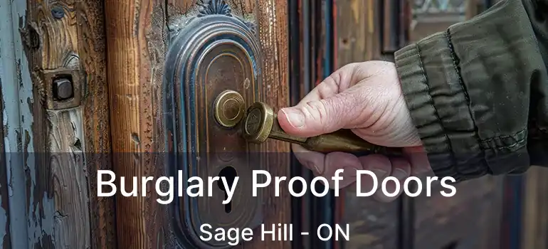 Burglary Proof Doors Sage Hill - ON