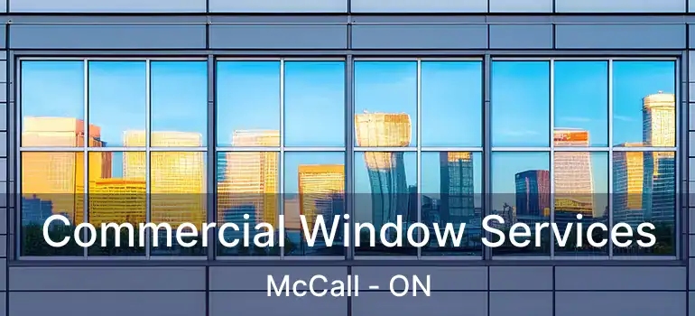 Commercial Window Services McCall - ON