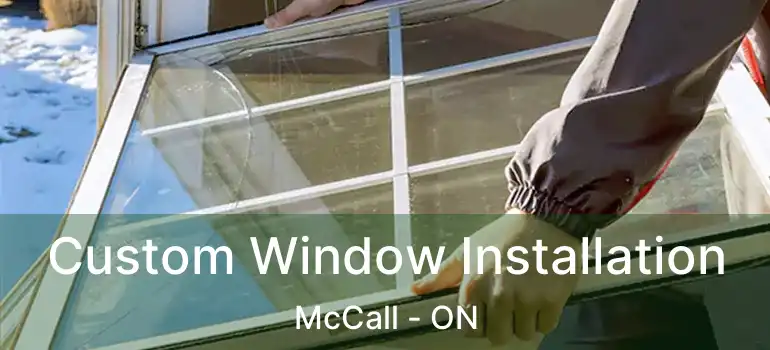 Custom Window Installation McCall - ON
