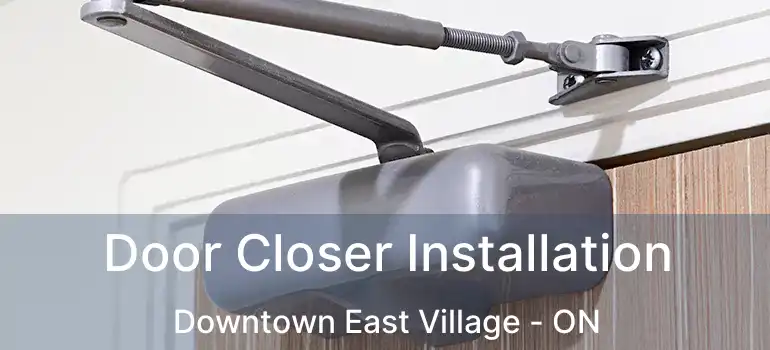 Door Closer Installation Downtown East Village - ON