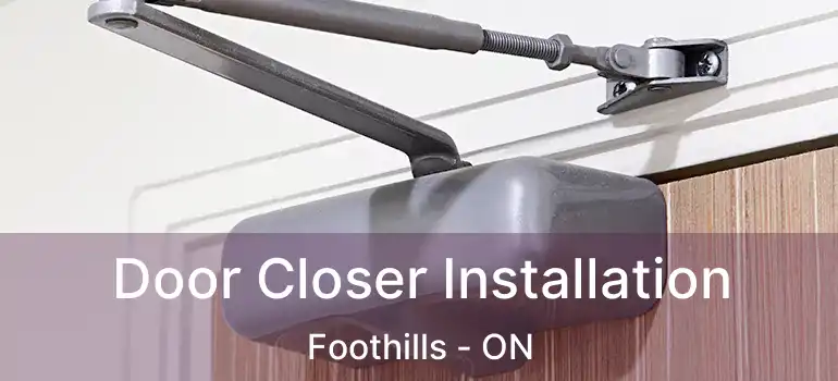 Door Closer Installation Foothills - ON