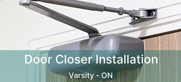 Door Closer Installation Varsity - ON
