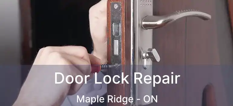 Door Lock Repair Maple Ridge - ON