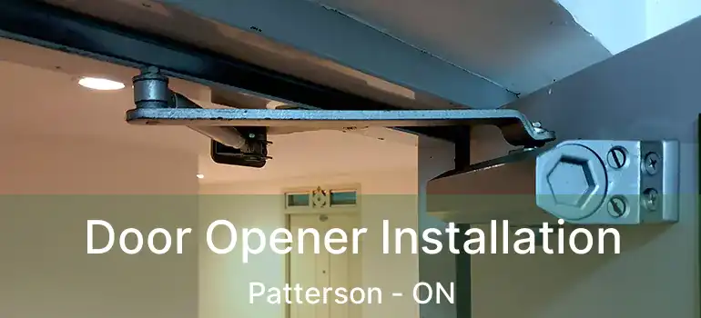 Door Opener Installation Patterson - ON
