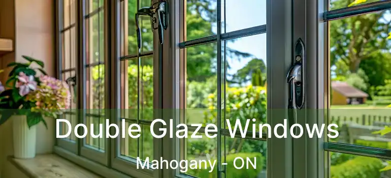 Double Glaze Windows Mahogany - ON