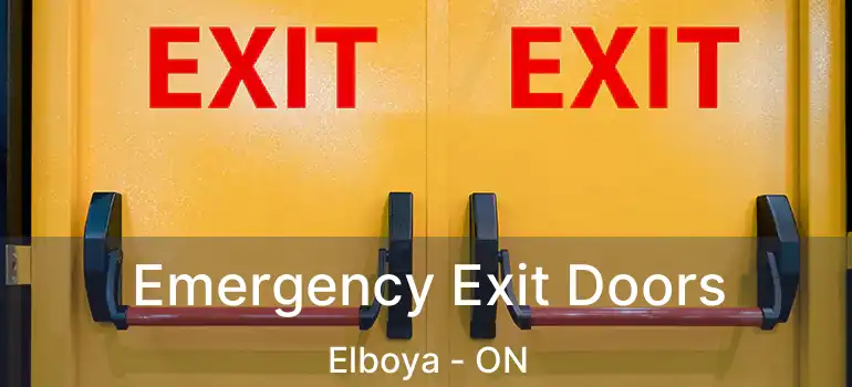 Emergency Exit Doors Elboya - ON