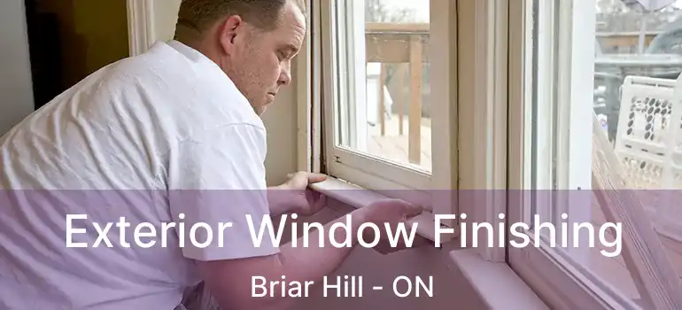 Exterior Window Finishing Briar Hill - ON