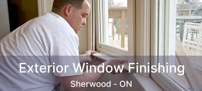 Exterior Window Finishing Sherwood - ON
