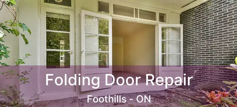 Folding Door Repair Foothills - ON