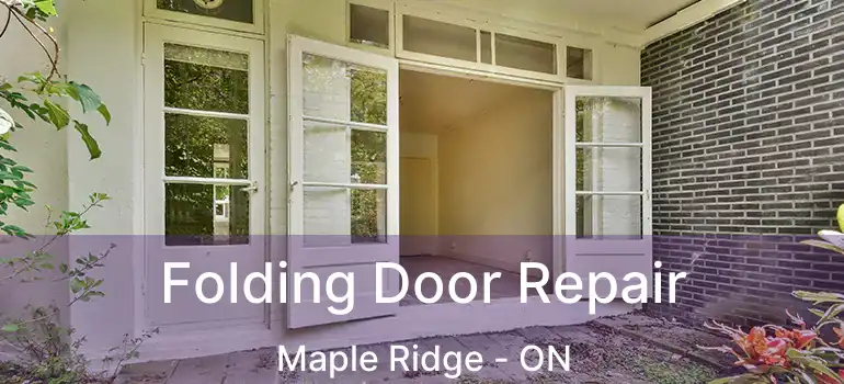 Folding Door Repair Maple Ridge - ON