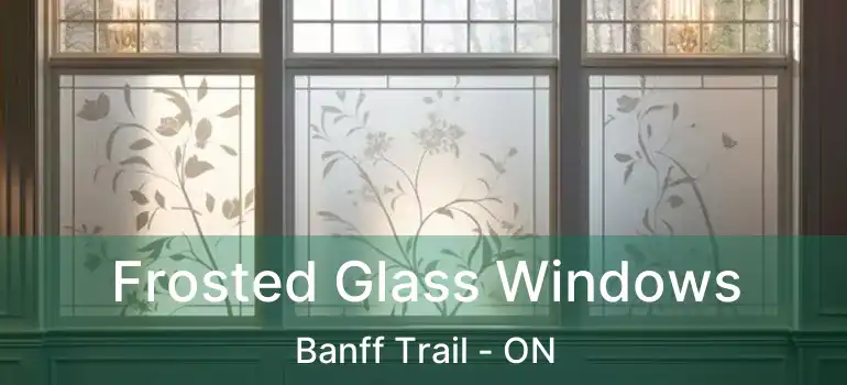 Frosted Glass Windows Banff Trail - ON