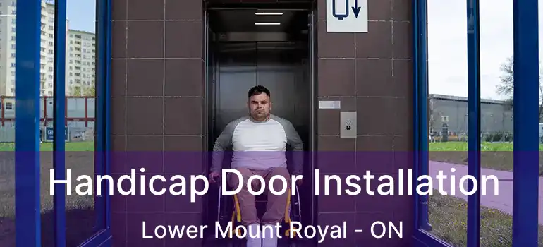 Handicap Door Installation Lower Mount Royal - ON