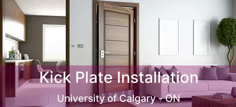 Kick Plate Installation University of Calgary - ON