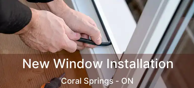 New Window Installation Coral Springs - ON