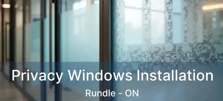 Privacy Windows Installation Rundle - ON