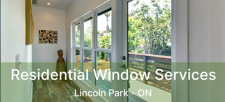 Residential Window Services Lincoln Park - ON