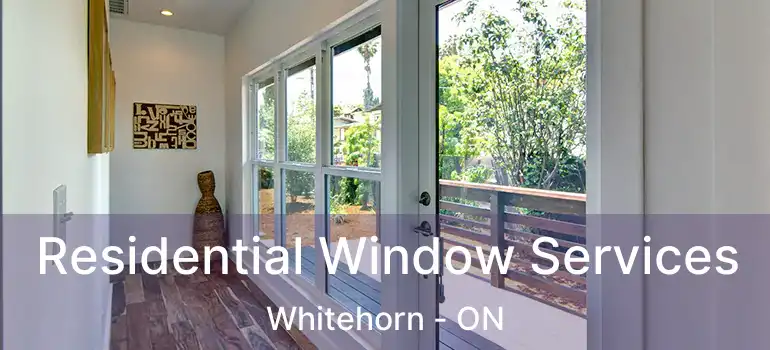 Residential Window Services Whitehorn - ON