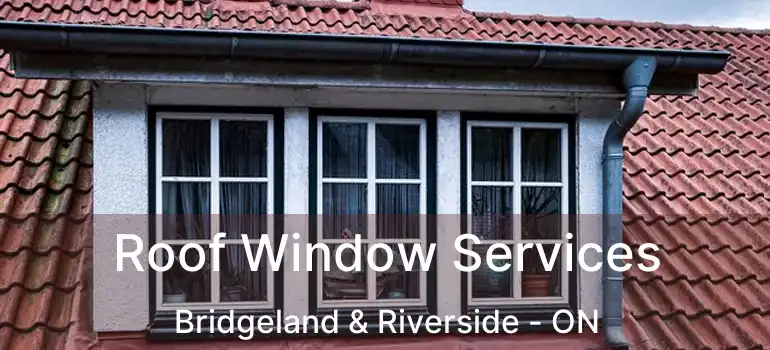 Roof Window Services Bridgeland & Riverside - ON