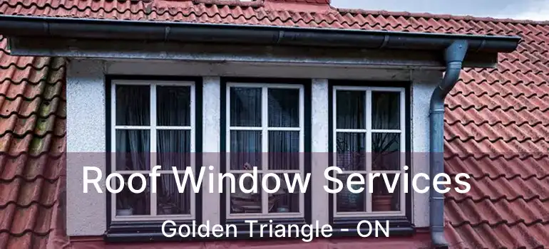 Roof Window Services Golden Triangle - ON