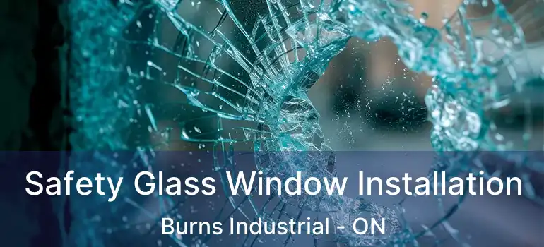 Safety Glass Window Installation Burns Industrial - ON