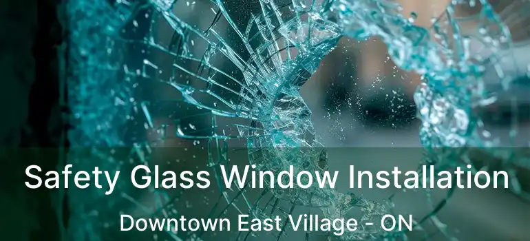 Safety Glass Window Installation Downtown East Village - ON