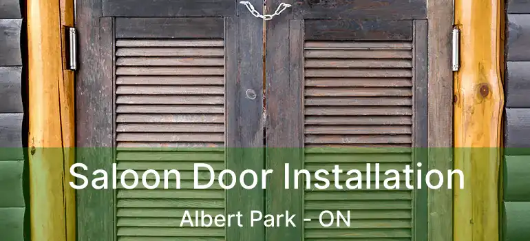 Saloon Door Installation Albert Park - ON