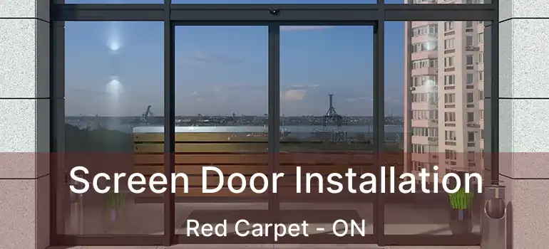 Screen Door Installation Red Carpet - ON