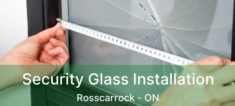 Security Glass Installation Rosscarrock - ON