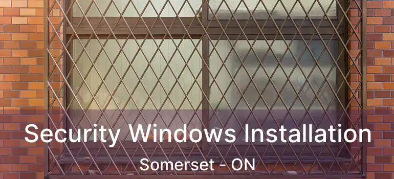Security Windows Installation Somerset - ON