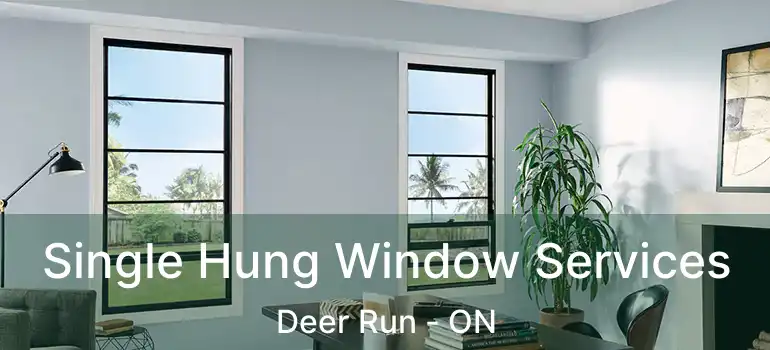 Single Hung Window Services Deer Run - ON