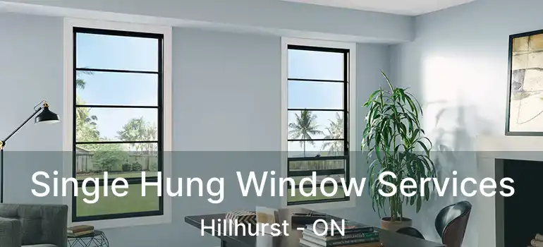 Single Hung Window Services Hillhurst - ON