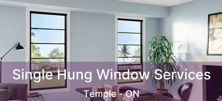 Single Hung Window Services Temple - ON