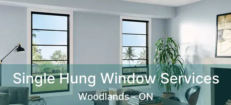 Single Hung Window Services Woodlands - ON