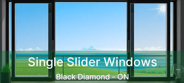 Single Slider Windows Black Diamond - ON