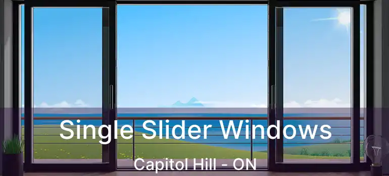 Single Slider Windows Capitol Hill - ON