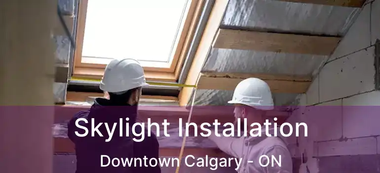 Skylight Installation Downtown Calgary - ON