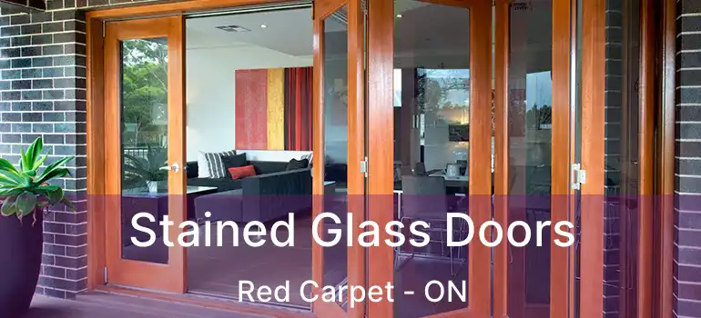Stained Glass Doors Red Carpet - ON