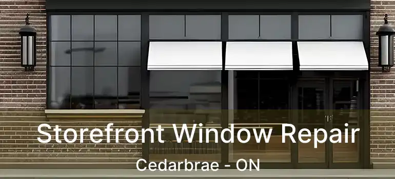 Storefront Window Repair Cedarbrae - ON