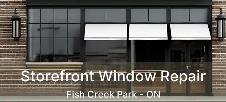 Storefront Window Repair Fish Creek Park - ON