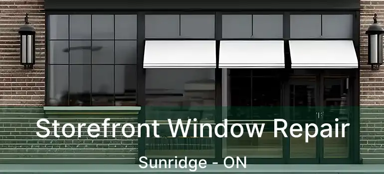 Storefront Window Repair Sunridge - ON