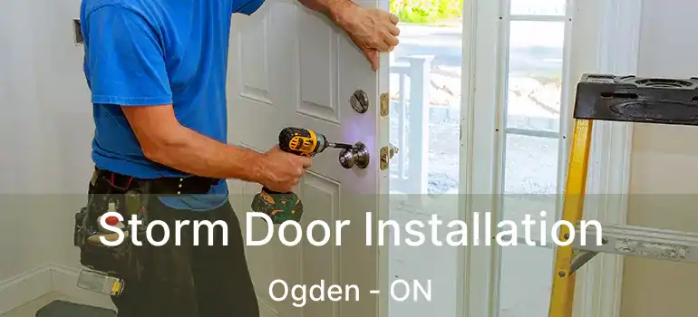 Storm Door Installation Ogden - ON